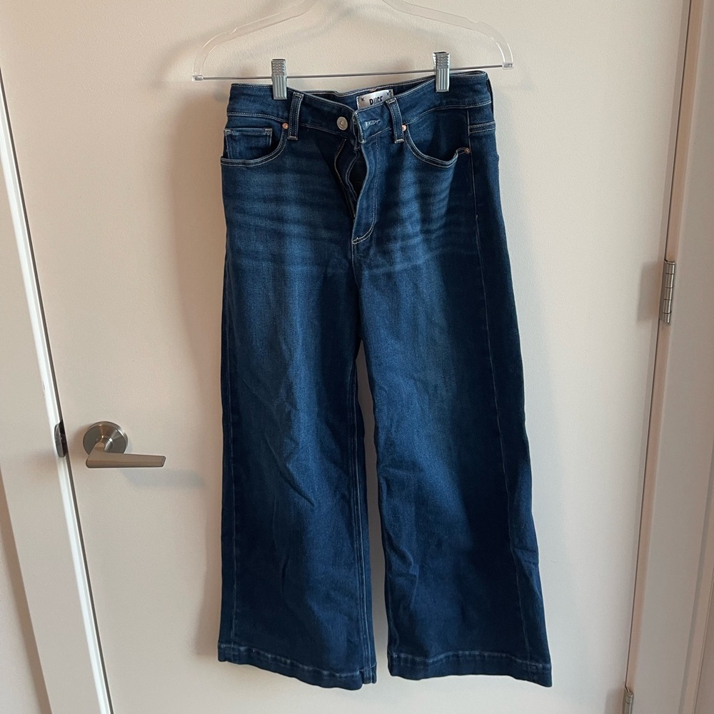 PAIGE Anessa Wide-Leg Blue Jeans